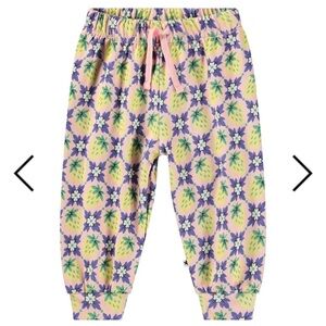 Molo Kids Purple and Yellow Floral Pants